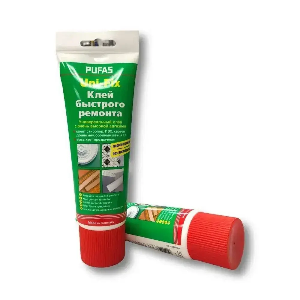 Клей для обойных швов и быстрого ремонта Pufas Uni-Fix 60 г. Германия Пуфас для стыков любых типов обоев для подклейки обоев