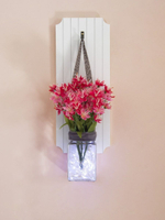 Декор для дома и интерьера букет цветов в вазе с подсветкой