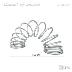 Садовая гирлянда ЭРА ERANN24-12 дюралайт на солнечной батарее мультиколор 5 м