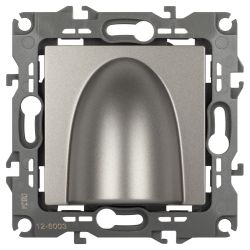 Вывод кабеля ЭРА Серия 12 12-6003-16 , титан | ЭРА 12 Титан