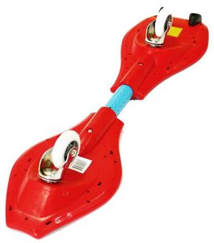 Двухколесный скейт Waveboard Bright красно-синий