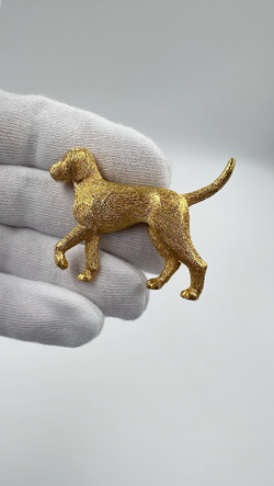 Брошь собака Burberry