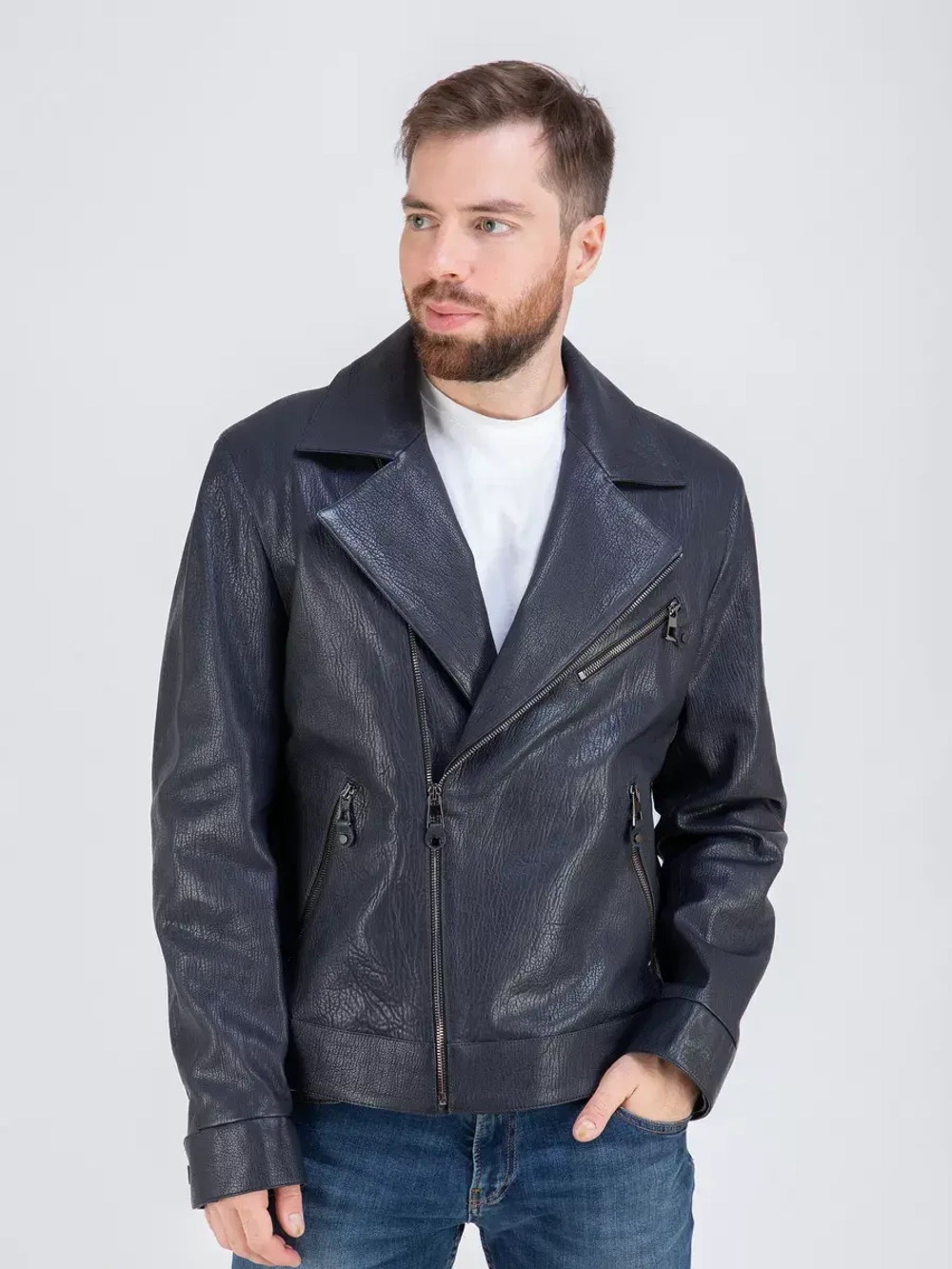 Куртка кожаная натуральная косуха