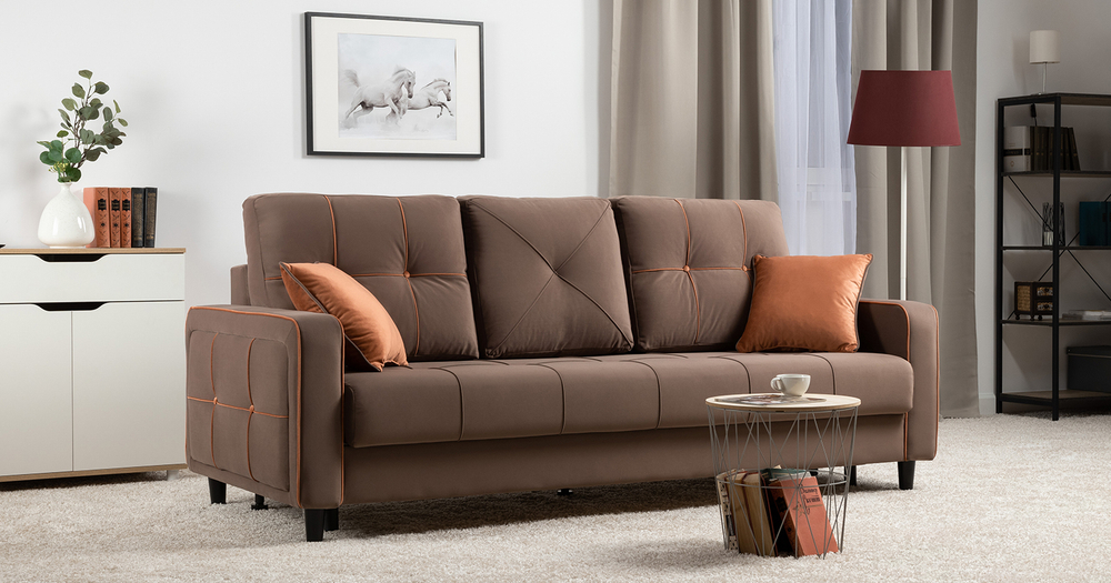 Диван кровать Черри, Коричневый