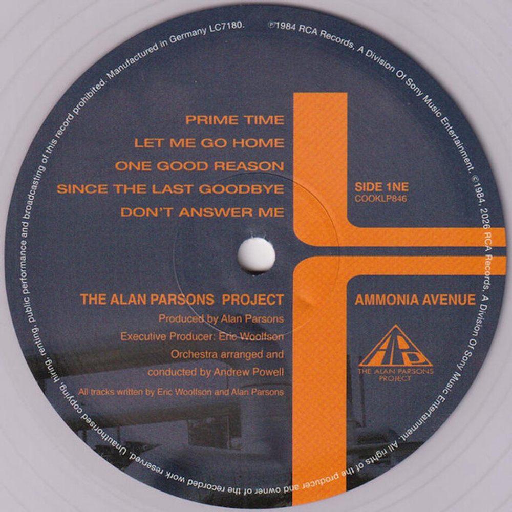 The Alan Parsons Project / Ammonia Avenue (Clear Vinyl)(Limited Edition)(LP)