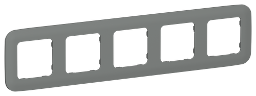 FLITE Рамка 5-местная РУ-5-А-ФлМА мокрый асфальт IEK