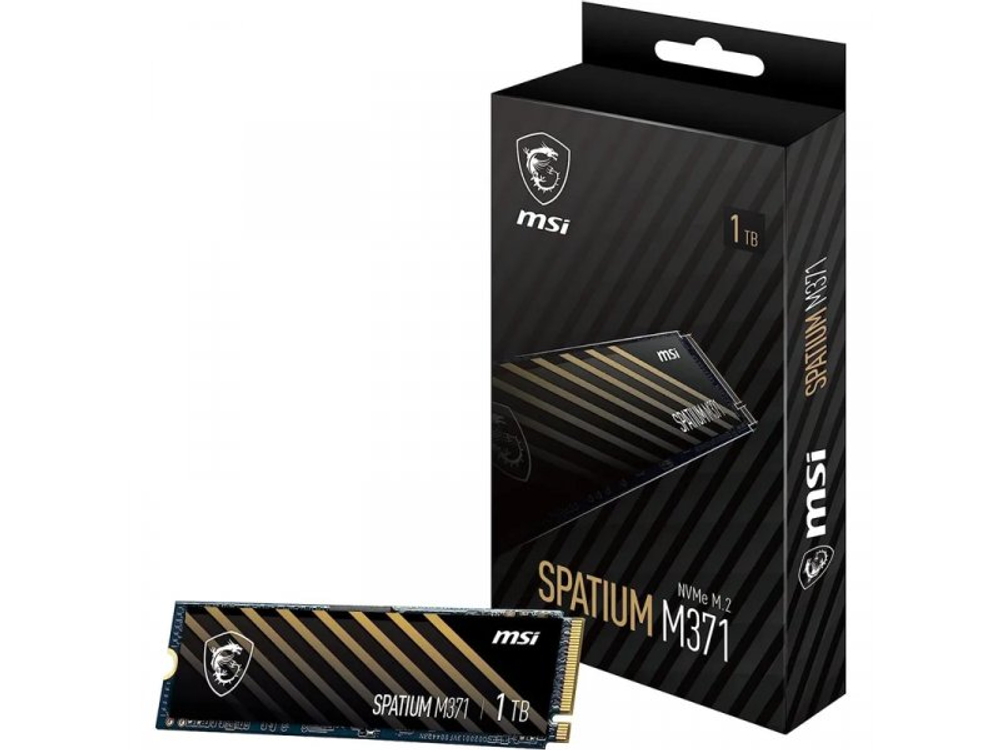 SSD накопитель MSI Spatium M371 1ТБ, M.2 2280, PCIe 3.0 x4, NVMe [S78-440L870-P83]