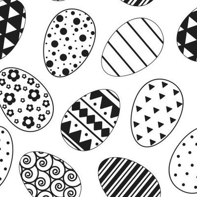 пасхальные яйца с разными узорами