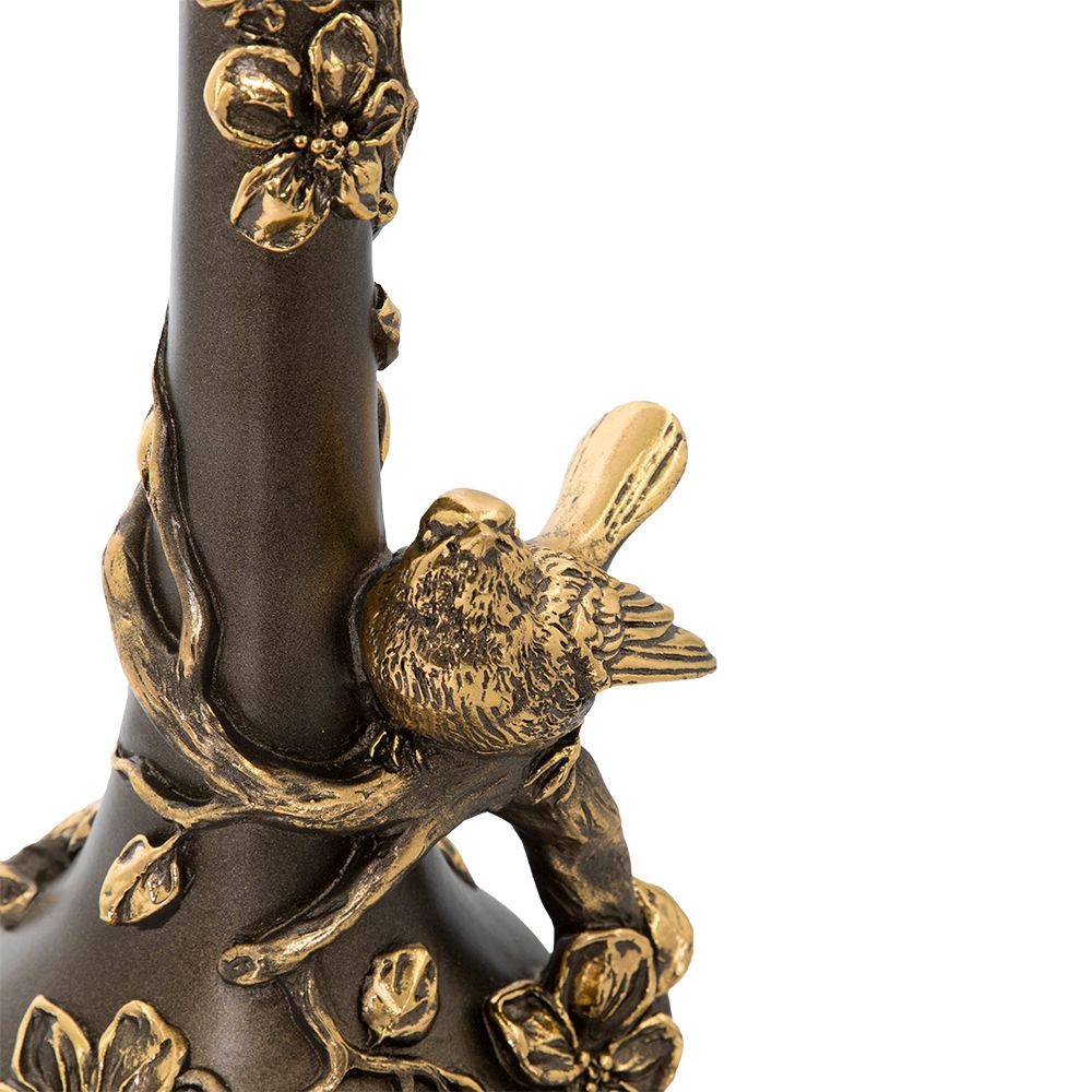 Настольная лампа Терра Бронза с абажуром Тюссо Vatican (Ватикан) Корица