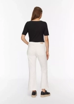 Cropped Jeans / Regular Fit / Mid Rise / Flared Leg