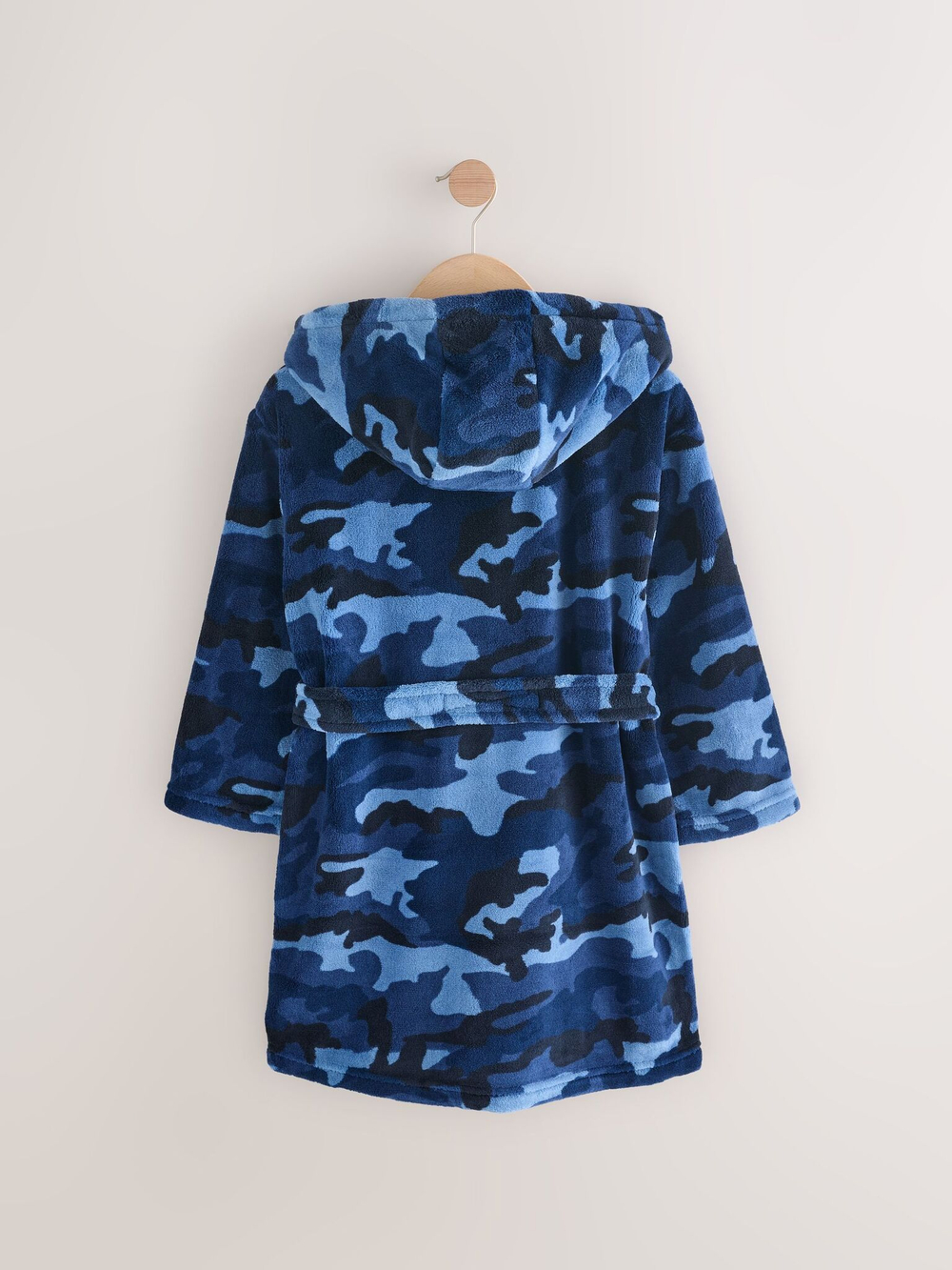 Халат флисовый для мальчика Next E90-764, Синий, Черный