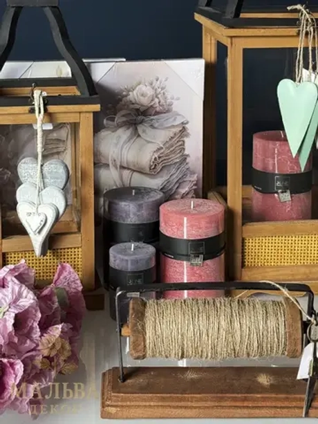 Свеча декоративная "Гранит" 7х10 см малая