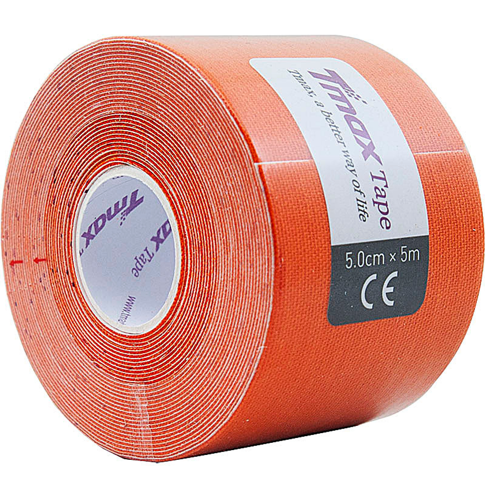 Тейп кинезиологический TMAX Extra Sticky 5 см x 5 м, 423167, оранжевый