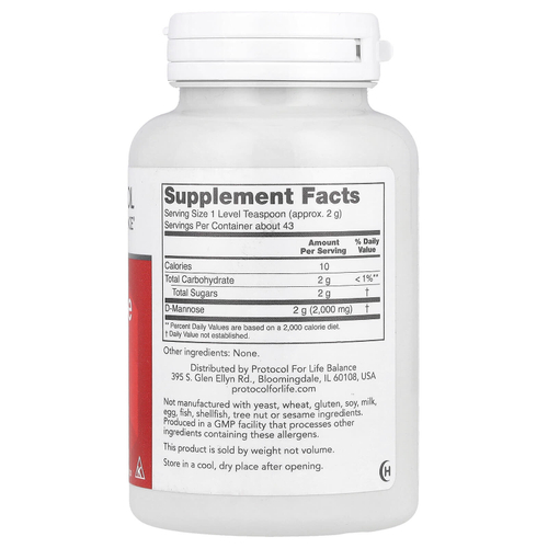 Protocol for Life Balance, D-манноза в порошке, 85 г (3 унции)