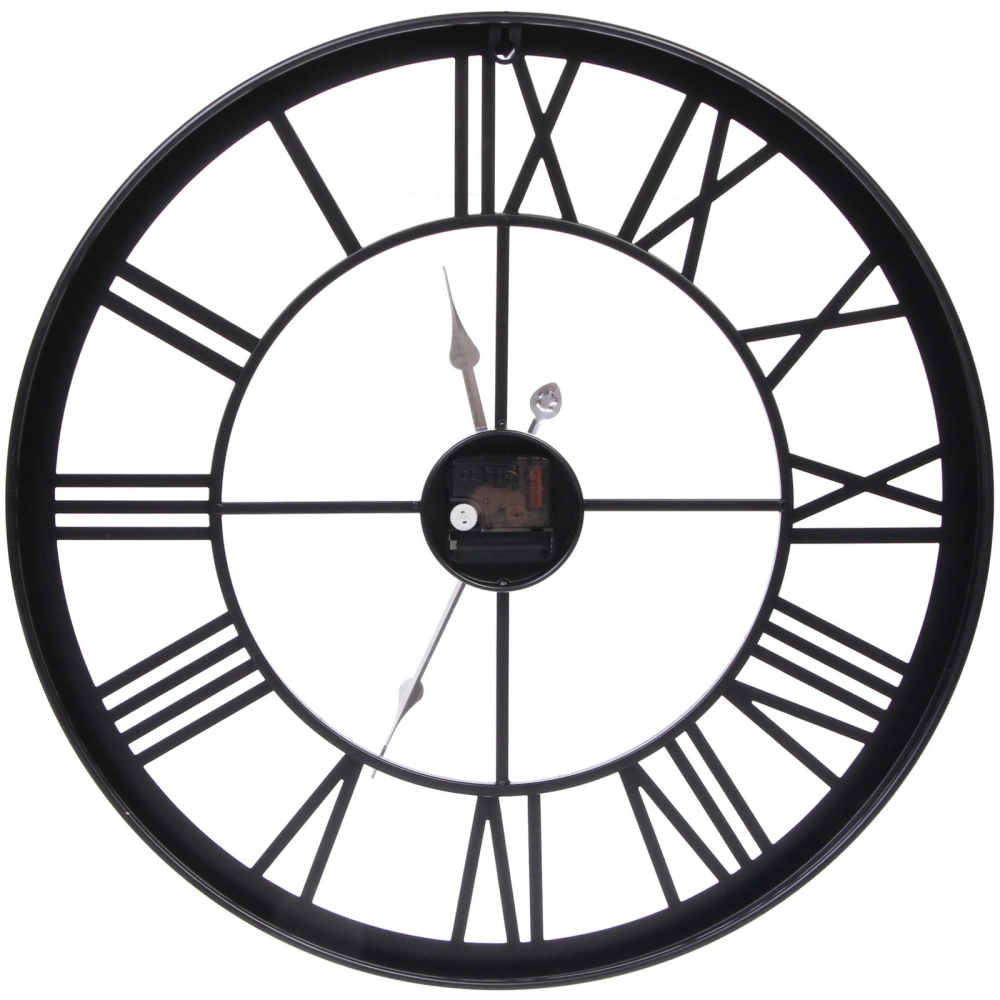 Часы настенные «LOFT HOME « 50см, черный металл
