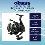 Катушка безынерционная Custom 7000 + доп.шпуля