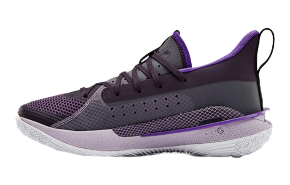 GS Big Boy Under Armour Under Armour Curry 7 Low-cut Curry 7 Actual Basketball Shoes Purple