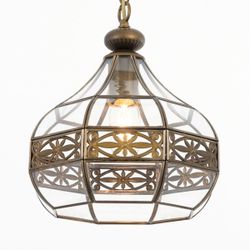 Citilux Гера-2 CL444210 Подвесной светильник витражный Бронза