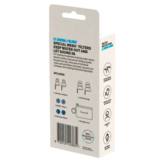 Dynamic Ear Company Crescendo Swim&Surf Eco Box Light Blue