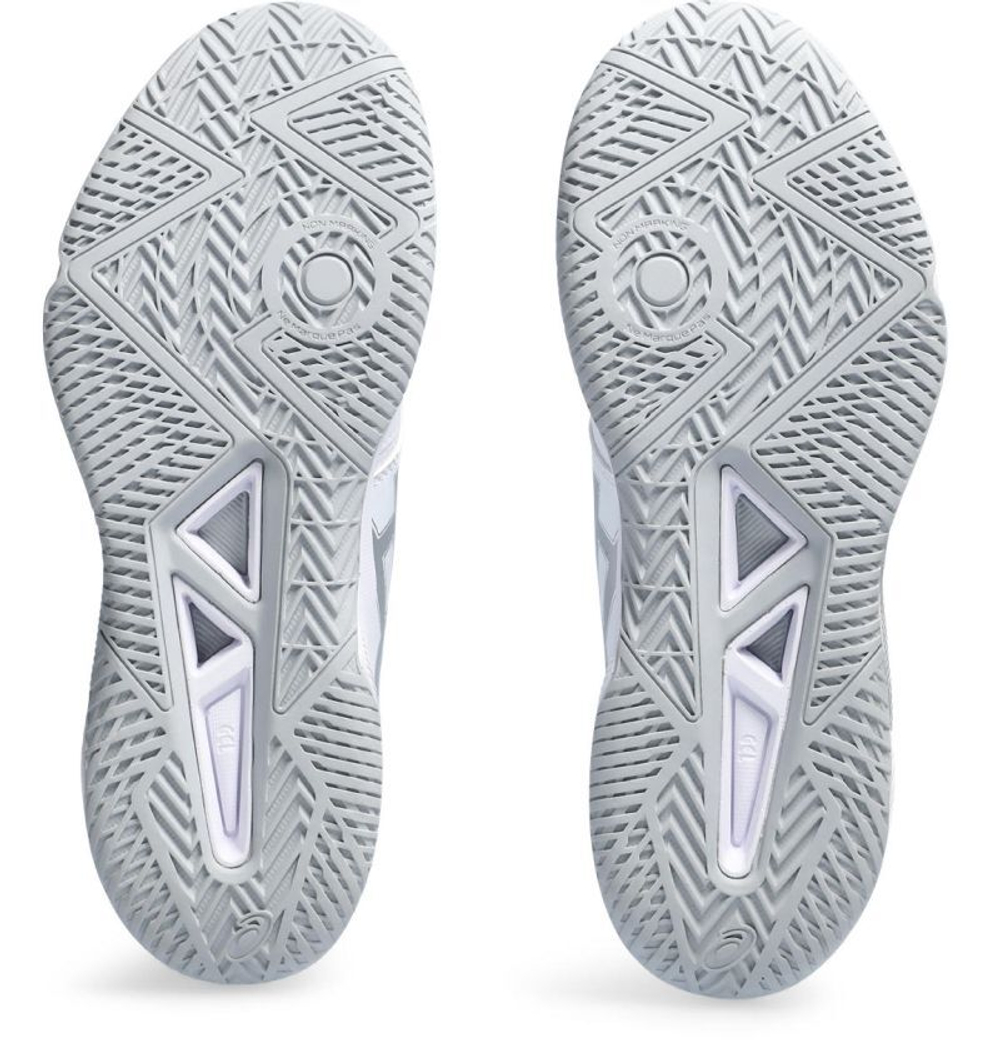 Женские кроссовки для бадминтона/сквоша Asics Gel-Tactic 12 - white/pure silver