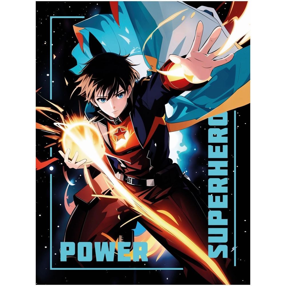 Картина по номерам Рыжий кот, 30х40 см, с акриловыми красками, 30 цветов, холст, &quot;Герой с суперсилой&quot;