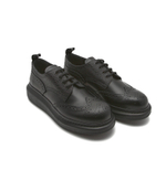 Кожаные оксфорды new liquid spazzolat Alexander McQueen - черный(586200 WHX53)