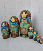 Матрешка "Санкт-Петербург" 7 мест