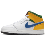 Кроссовки Air Jordan 1 Mid GS White Court Purple Teal