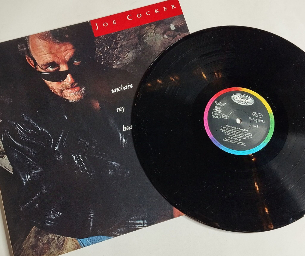 Винтажная виниловая пластинка LP Joe Cocker Unchain My Heart (Germany 1987) Satisfied