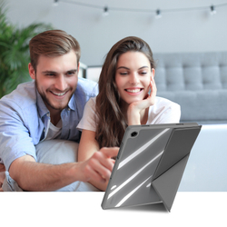 Чехол книжка серого цвета для планшета Samsung Galaxy Tab A9 Plus и Tab 11 Plus, серия Magi Series от Dux Ducis