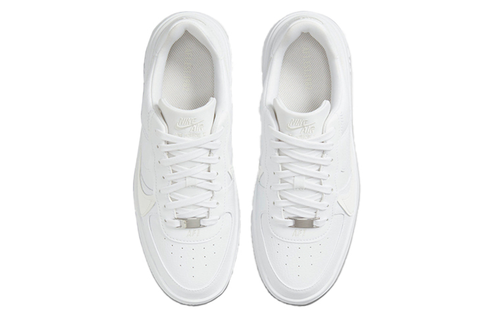 Кроссовки Nike Air Force 1 Plt.Af.Orm "Triple White" (Женская размерная сетка)
