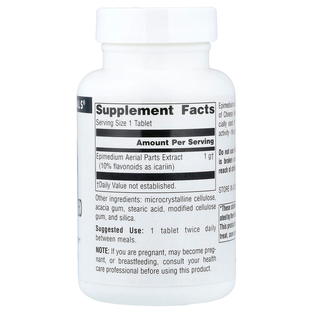 Source Naturals, экстракт горянки, 1000 мг, 60 таблеток