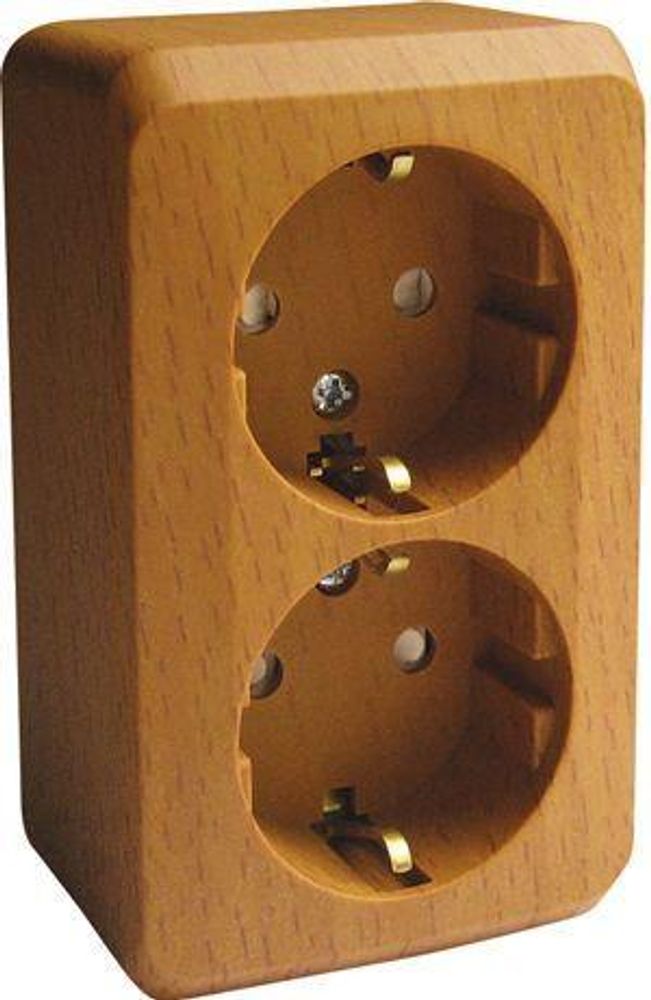 Розетка 2-м ОП Этюд Дача 16А IP20 250В с заземл. защ. шторки бук SE PA16-008T Розетка 2-м ОП Этюд Дача 16А IP20 250В с заземл. защ. шторки бук SE PA16-008T