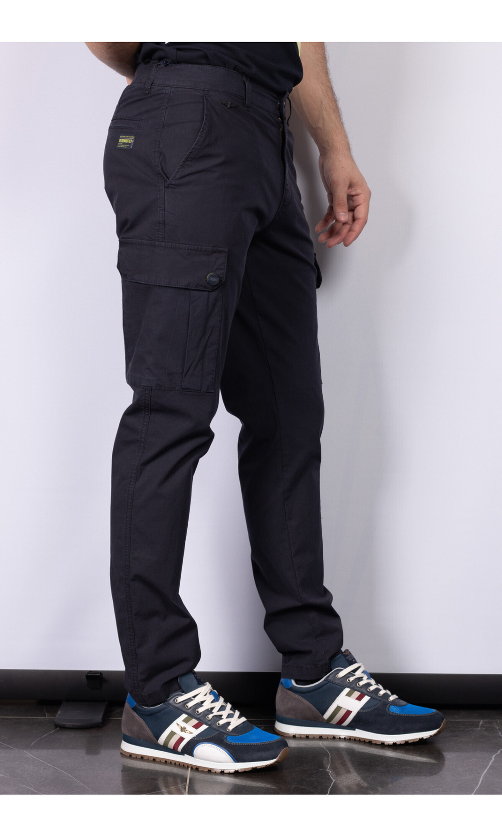 Брюки из хлопка с эластаном AERONAUTICA MILITARE