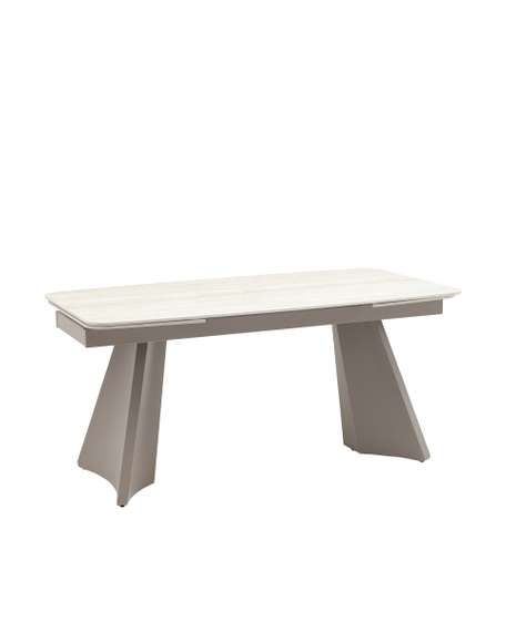 Стол обеденный Eliora 160-240*90 см серая керамика
