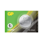 Батарейка литиевая GP Lithium CR2032 "таблетка, дисковая, кнопочная" 1 шт., блистер (отрывной блок), CR2032-7CR5