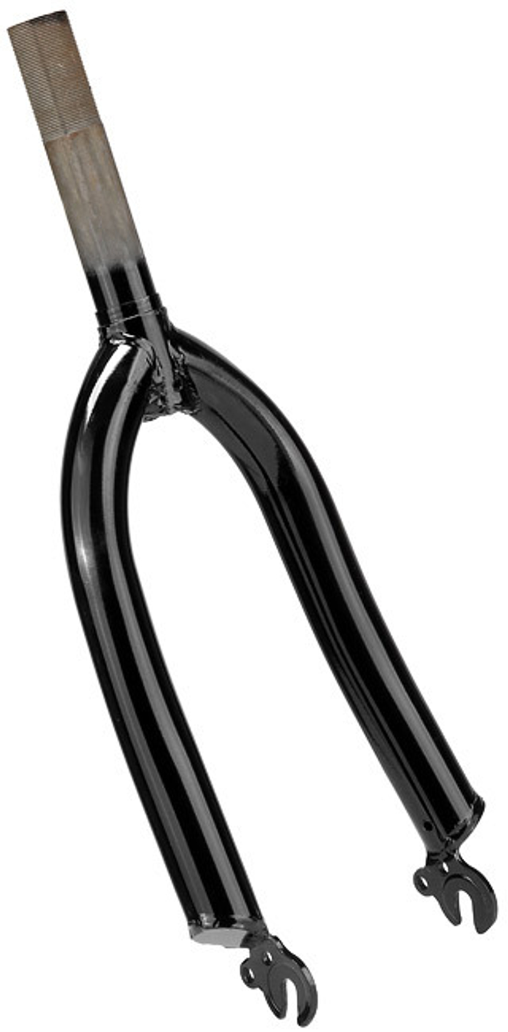 Вилка 14" 1" ЖВМЗ жёсткая резьбовая, стальная чёрная, шток 162мм