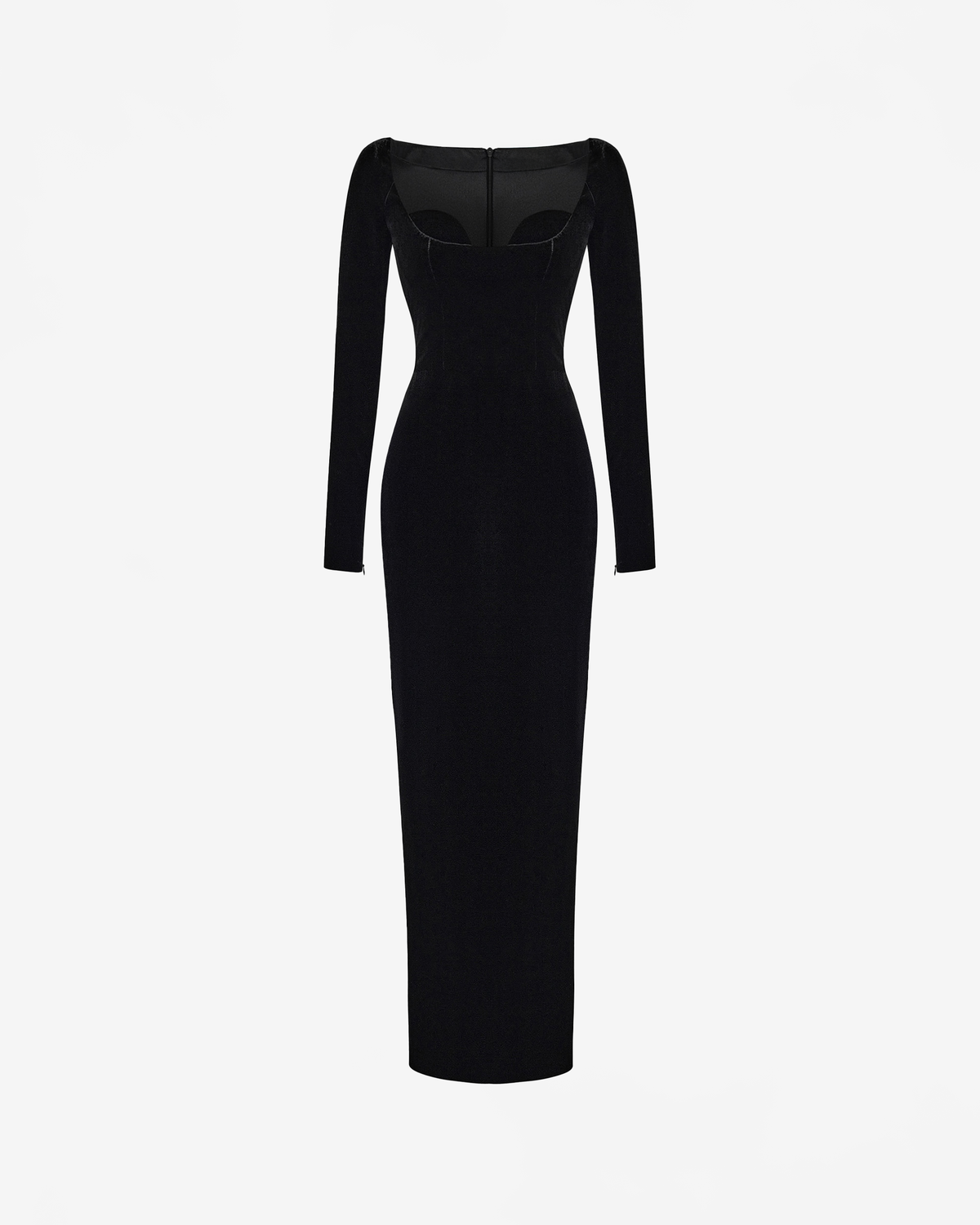 Платье миди из бархата