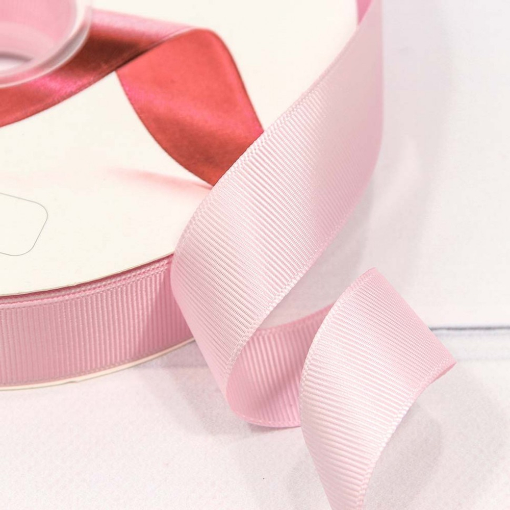 Лента Репсовая 2,5см х 110м (Розовый)