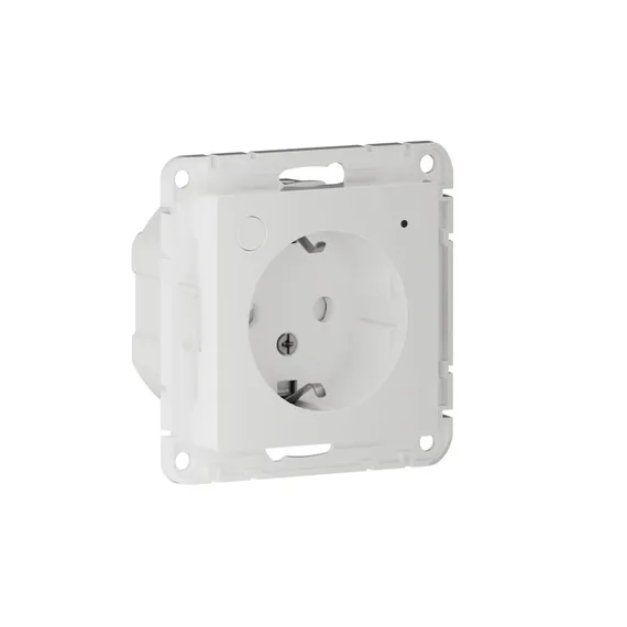 Розетка AtlasDesign Smart 16А L+N с заземл. защ. шторки Zigbee механизм бел. SE ATN000145Z