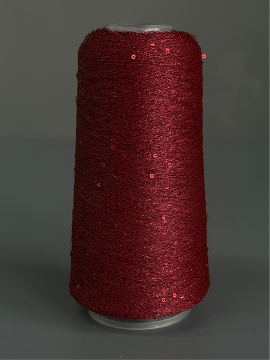 Пряжа Siyue Lurex Sequins пайтка 1,5 мм (67/молодое вино), 1800м/50гр