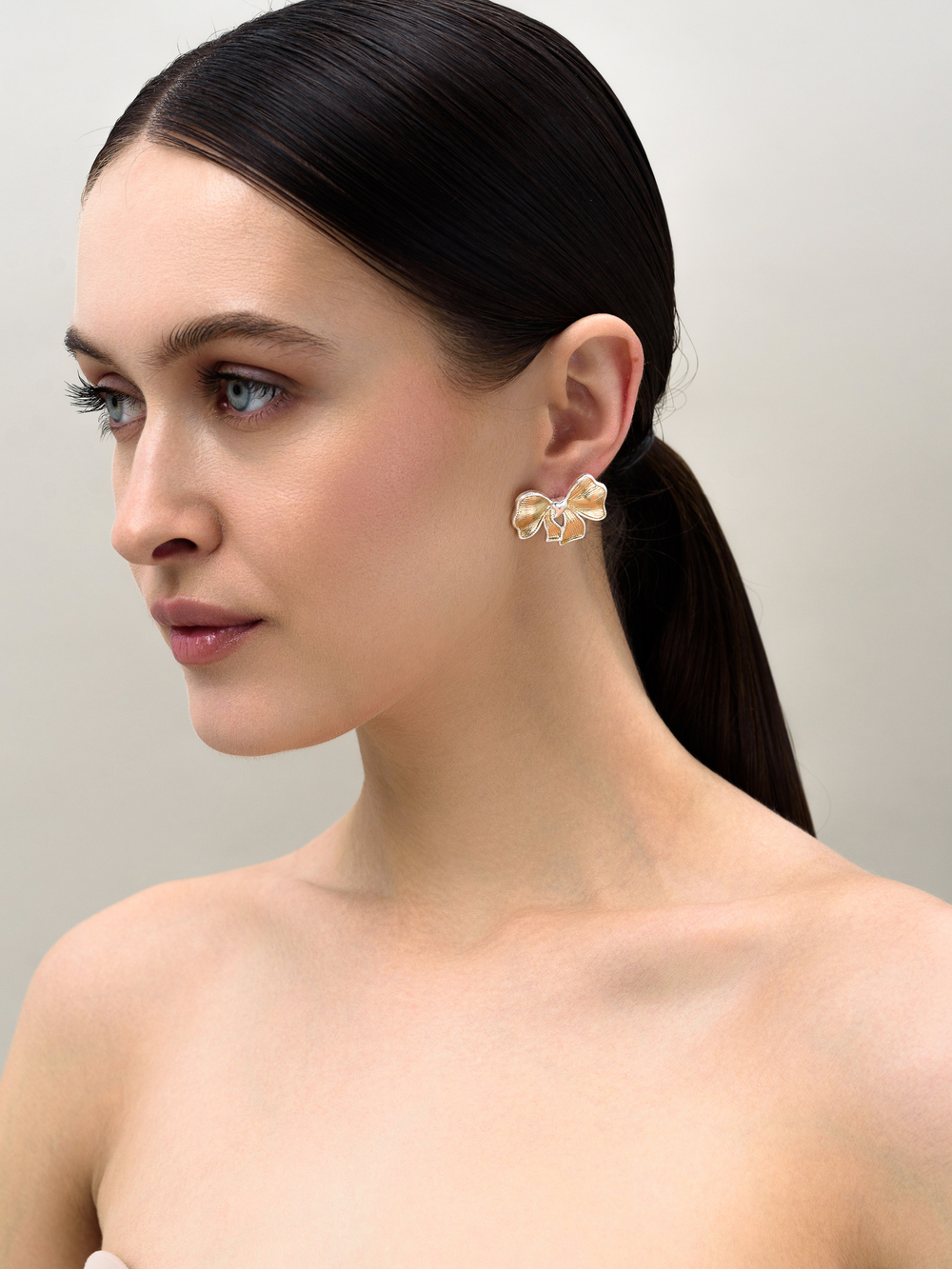 Серьги "Bow" Bicolor