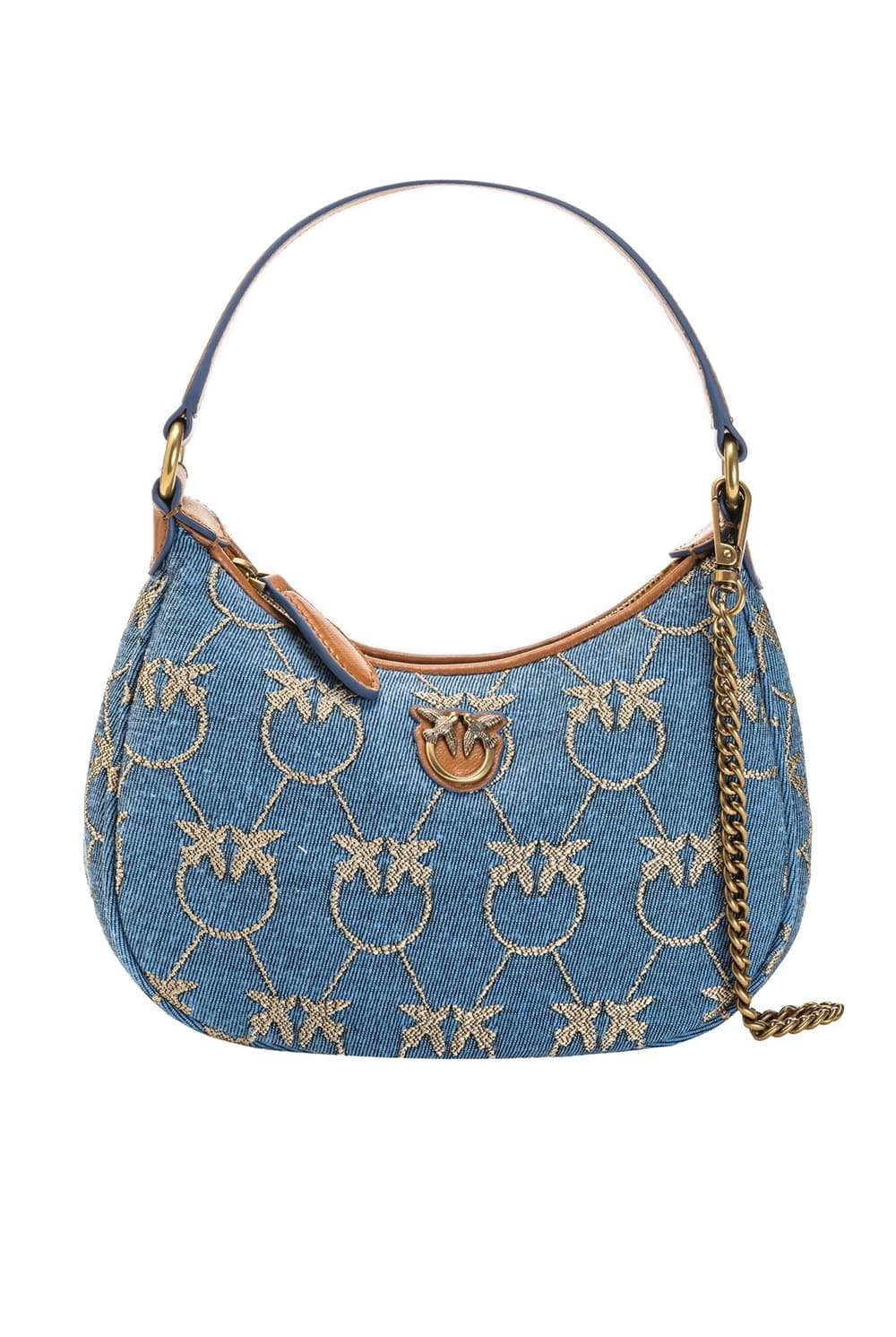 MINI LOVE BAG HALF MOON DENIM