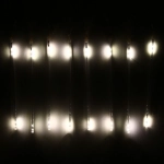 Гирлянда светодиодная 2,0 м*50 см 36 ламп LED «Тающая сосулька»,Теплый белый (8 трубок), 18 режимов