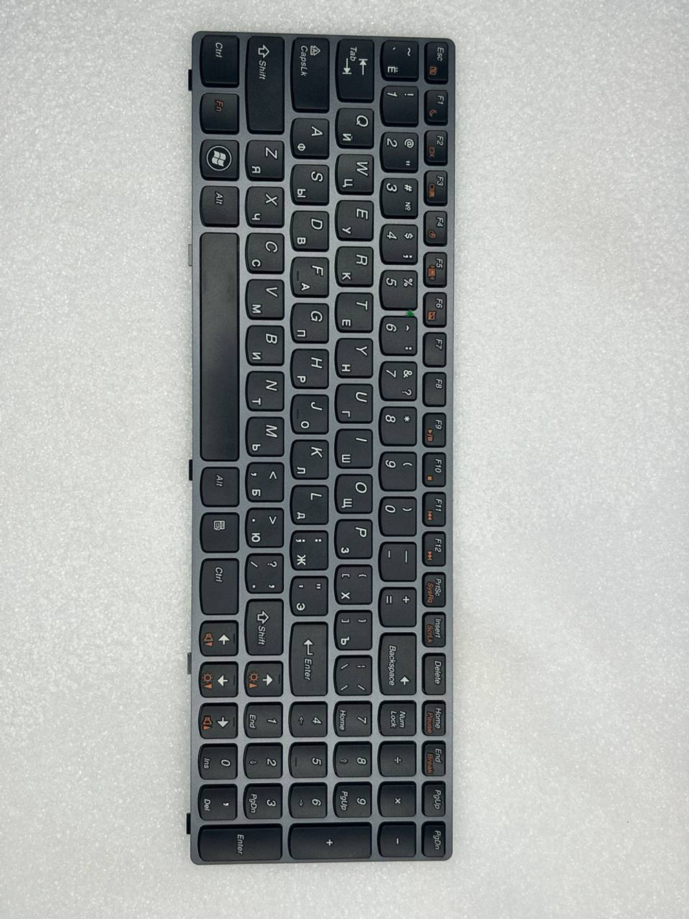 Клавиатура для ноутбука Lenovo V570/B570/G570/Z570/G770 раскладка - русская, без подсветки, черная (25012728), оригинал