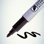 Маркер перманентный Multi Marker Slim 2мм, черный, пулевидный Crown