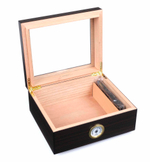 Хьюмидор Tom River на 40 сигар со стеклом, Эбеновое дерево 561-240