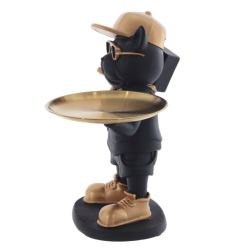 GAEM Фигурка декоративная с подносом "Собака", L26,5 W16,5 H26,5 см