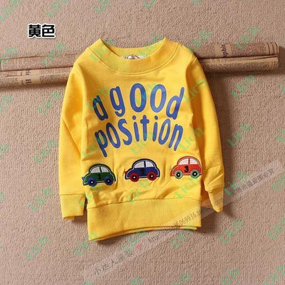 Толстовка однотонная с аппликациями машин и надписью