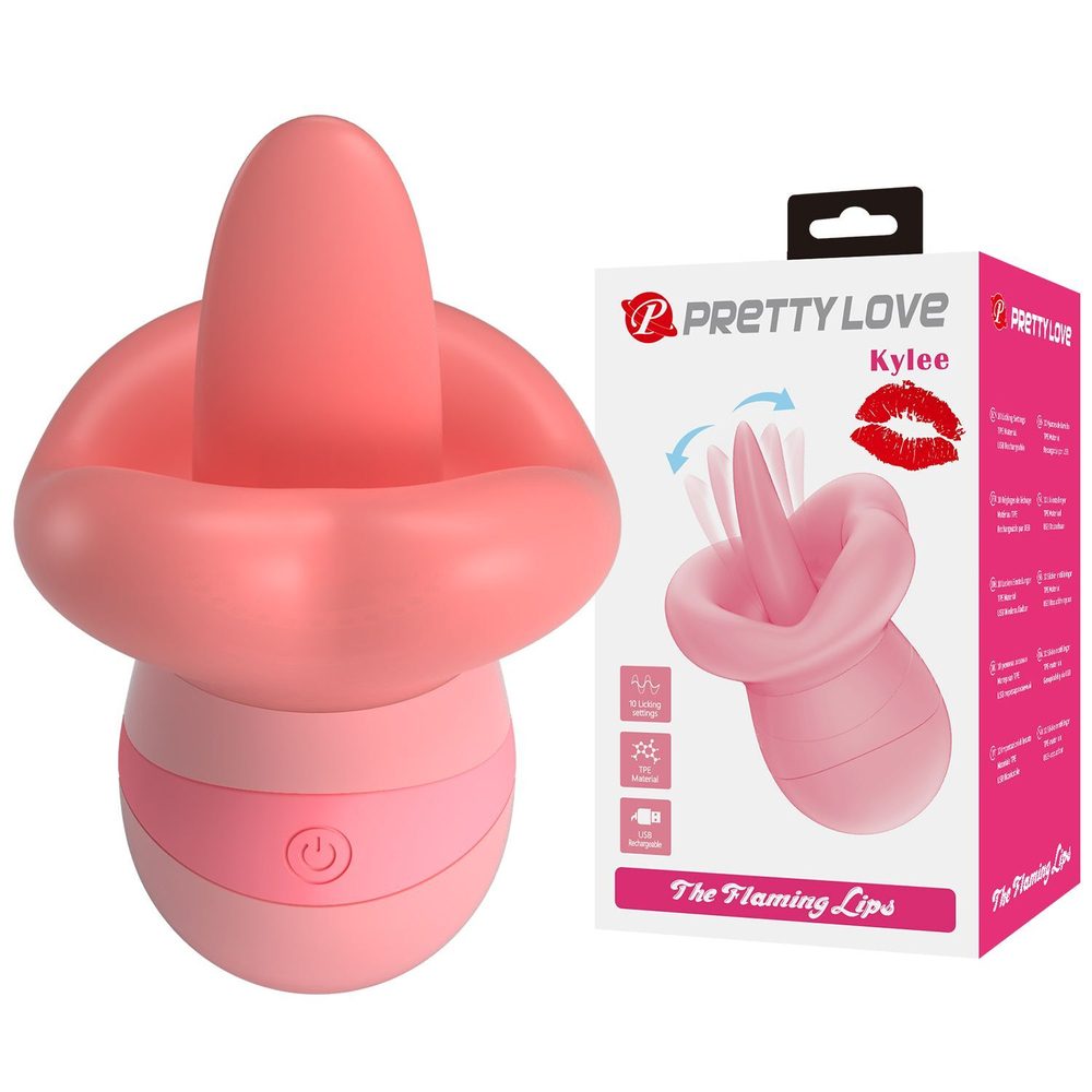 Розовый клиторальный стимулятор Kylee (Цвет: розовый)